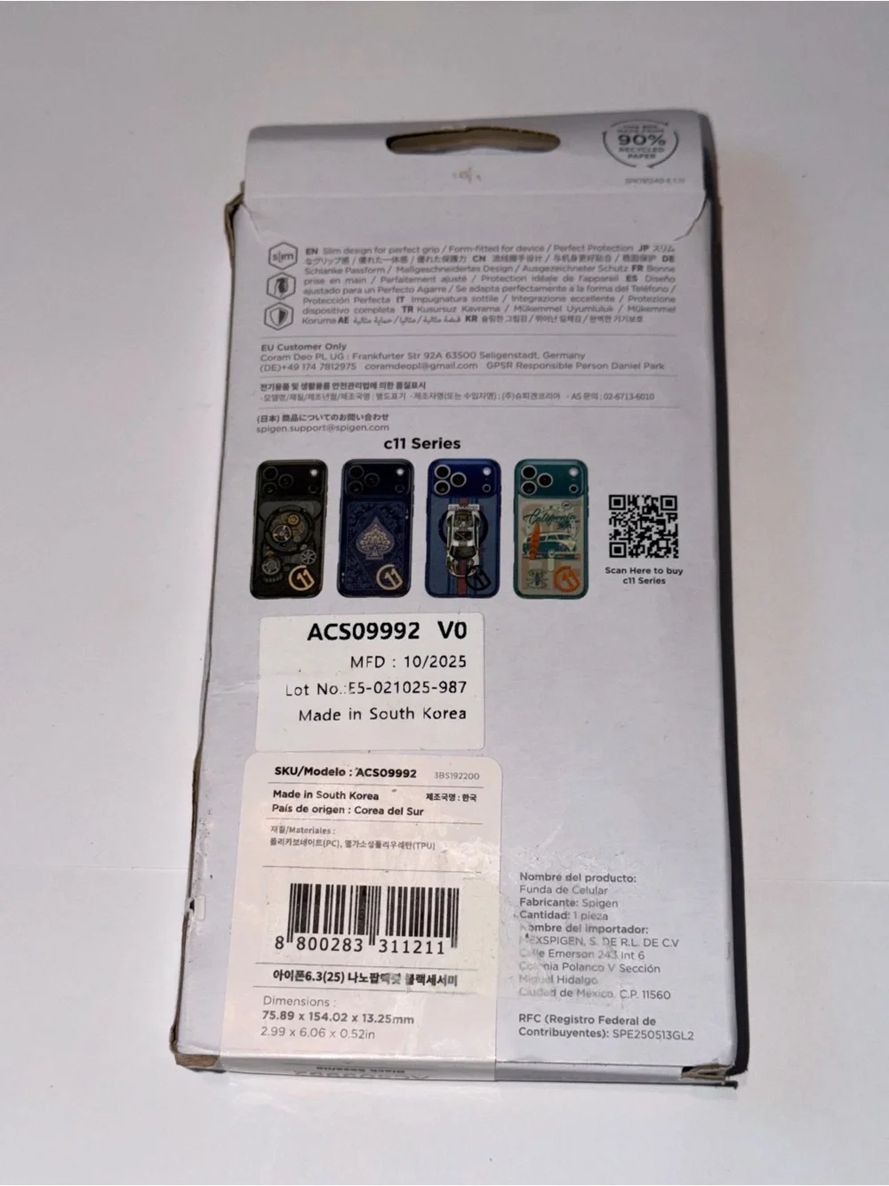 Spigen Black Silicone iPhone 17 Case
